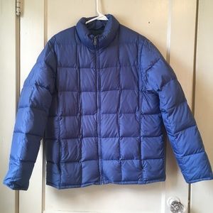Eddie Bauer blue puffer coat size Medium
